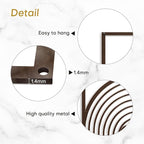 SIGNLEADER Metal Wall Art Decor Geometric Mid-Century Stripe Landscape Modern Abstract Wall Sculpture Hangings Home Decoration for Living Room, Bedroom, Bathroom, Kitchen, Outdoor - 18" Bronze