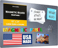 16"x24" - Magnetic Board - Memo & Vision Board for Home, Office, and Classroom - Magnet Board for Kids - Command Strips Included