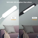 Floor Lamps, 15w/1000lm Bright LED Floor Lamp with Stepless Adjustable 3000K-6000K Colors and Dimmer, Remote and Touch Control Reading Lamp, Adjustable Floor Lamp for Living Room