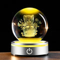 IFOLAINA Cat Themed Gifts for Women Christmas 3D Crystal Ball for Her Mom Girls Cat Lover Gifts for Women Birthday Glass Globe Decor for Bedroom