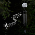 Garden Wind Chimes Outdoor, Solar Hanging Glass Ball Wind Chimes with 15 Cool White LEDs 42 Inch Large with Unique Memorial Sympathy Wind Chime Outside Garden Decor as a Gift for Patio, Porch, Balcony