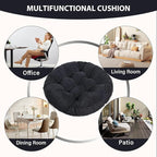 Tiita Outdoor Cushions Square Floor Pillow Thicken Tufted Seat Pad Large Floor Cushion for Yoga Meditation Living Room