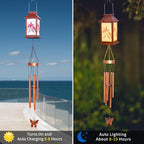 Cardinals Decorative Mobiles Gifts, Solar Cardinals Wind Chimes, Gifts for Mom, Women, Grandma, Garden Courtyard Lawn Decoration, Thanksgiving Gift, Decor Gift for Christmas and New Year