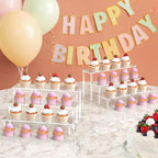 3 Tier Clear Acrylic Display Stand for Perfume, Cosmetics & Cupcakes