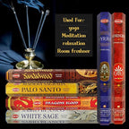 Hem Incense Sticks Variety Pack #31 and Incense Stick Holder Bundle with 6 Classic Fragrances