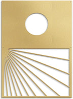 SIGNLEADER Metal Wall Art Decor Geometric Circle Abstract Shapes Modern Abstract Wall Sculpture Hangings Home Decoration for Living Room, Bedroom, Bathroom, Kitchen, Outdoor - 30" Gold