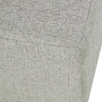 HomePop Upholstered Storage Bench with Metal Leg, 32" W, Gray Fabric