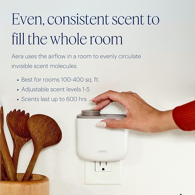 Aera Mini Home Fragrance Diffuser and Mini Moondance Scent Refill Bundle - for Rooms 100-500 Sq Ft - Alexa Compatible, Hypoallergenic, Family and Pet Safe, App Controlled