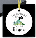 Nonno Gifts Ceramic Christmas Ornaments, Nonnos Christmas Tree Ornaments, Xmas Thanksgiving Birthday Gifts for Nonnos Grandpa, My Favorite People Call Me Nonno Decorative Hanging Ornament