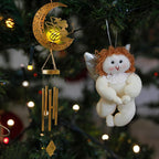 JOBOSI Moon Fairy Wind Chimes, Solar Wind Chime, Gifts for Mom, Women, Grandma, Garden Courtyard Lawn Decoration Gifts,Thanksgiving Gift