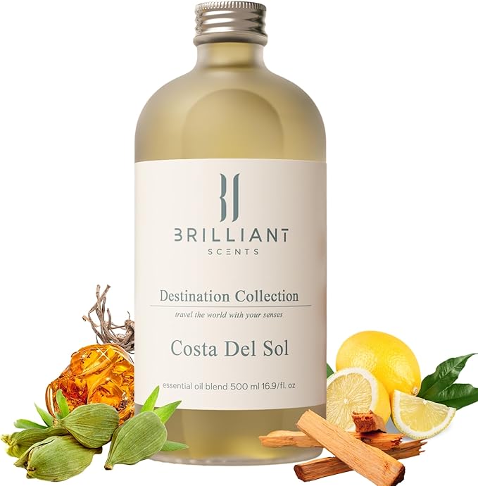 Brilliant Scents - Costa Del Sol | Destination Series | Cardamon, Iris, Lemon Peel - Fragrance Oil - 120ml