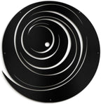 SIGNLEADER Metal Wall Art Decor Color Block Circles Minimalist Modern Abstract Wall Sculpture Hangings Home Decoration for Living Room, Bedroom, Bathroom, Kitchen, Outdoor - 36" Black