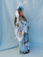 KINNEX COLLECTIONS SINCE 1997 28" Collectible Native American (Indian) Porcelain Doll - Blue Bird-D28677