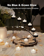 BEICHI Flameless Candles, 24Pack Battery Operated Candle, LED Tea Lights Candles Battery Operated, Flickering Fake Votives for Wedding Halloween Christmas Diwali- Pure White Light