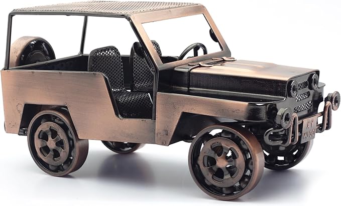 Unique Classic Car Gifts for Men, Cool Birthday Gift Ideas, Vintage Car Decor for Home, Office, Man Cave, Garage, Hand-Welded Metal Model Car Ornaments