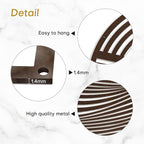 SIGNLEADER Metal Wall Art Decor Bronze Circle Stripes Minimalist Modern Abstract Wall Sculpture Hangings Home Decoration for Living Room, Bedroom, Bathroom, Kitchen, Outdoor - 18" Bronze