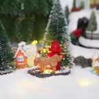 NINIPAPA Christmas Village Accessories Fire Hydrant for Christmas Village Santa's Sets Resin Figurines Puppy Statue for Santa Ornaments and Christmas Decoration