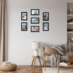 Giftgarden 4x6 Picture Frame Black 7 Pack 4 by 6 Photo Frames Set for Wall or Tabletop Display