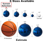Royal Blue Set of XL (4.0") 4PCS Christmas Balls - Christmas Tree Decoration Ornaments Shatterproof Hanging Balls for New Year Easter Valentine Holiday Decorations