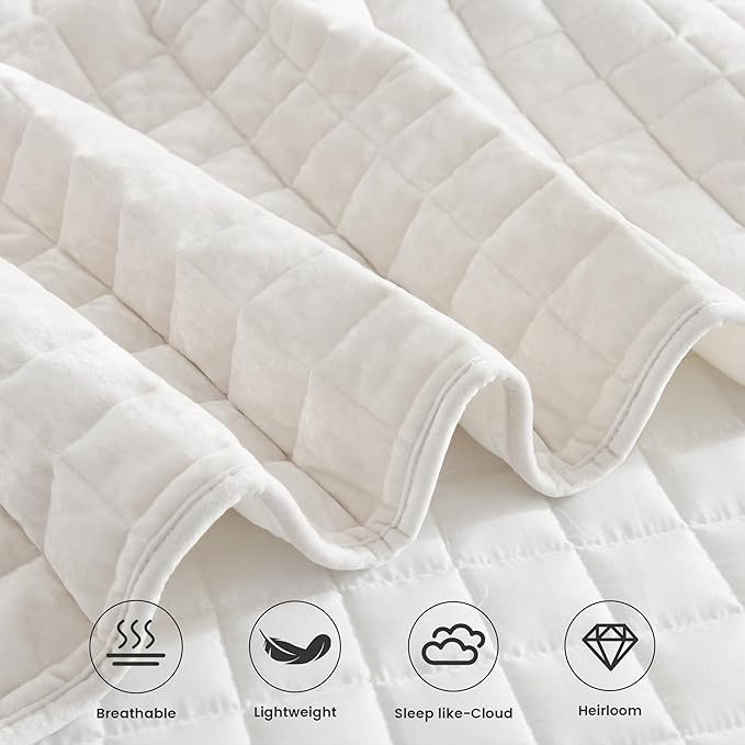 Secgo King Comforter Set for Bed - Velvet Quilts King Size, Black Bedspreads (98 * 106 Inch) with 2 Pillow Shams, Patchwork Reversible Lightweight Bedding