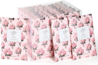 MYARO 20 Packs Rose Scent Sachet Air Freshener for Home Car Closet Drawer Shoe Odor Eliminator Long Lasting Deodorizer