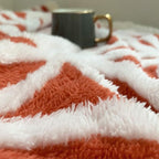 LOMAO Sherpa Fleece Blanket Fuzzy Soft Throw Blanket Dual Sided Blanket for Couch Sofa Bed (Coral, 60''x80'')