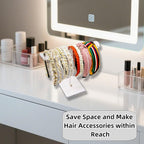 Acrylic Headband Holder Organizer Headband Stand for Women and Girls Compact Hair Accessory Display Holder (Clear)