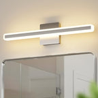 24 inch LED Vanity Lights Brushed Nickel Bathroom Light Fixture Bathroom Vanity Lights Over Mirror Vanity Lighting Fixtures 5 Color Temperature Dimmable Led Light Bar 5CCT