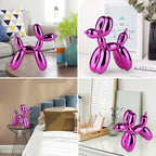Red Balloon Dog Decor,Balloon Animal Decors, Room Shelf Decor Preppy,Cute Statue Home Decors, Bedroom Modern Sculpture Desk,Office Gold Decorations Small Figurines