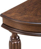Liberty Furniture Allington Demilune Sofa Table for Living Room - Satin Sienna