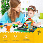 Lekebaby 604 Pieces Classic Building Blocks Creative Bulk Building Bricks Sets, Compatible with All Major Brands, Educational Toy for Boys Girls 6 Years Old and Up