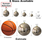 Champagne Gold 4.0" Large Christmas Balls - Christmas Tree Decoration Ornaments Shatterproof Hanging Balls for Birthday Halloween Holiday Wedding Decorations Set of 4pcs