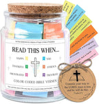 NewEleven Valentines Day Gifts For Women - Christian Gifts For Her, Friends - Thanksgiving Gift, Inspirational, Birthday Gift From Bestie, Family, Coworker - Bible Verse Jar