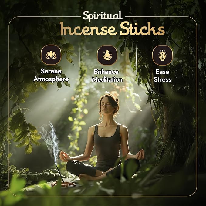 Ritual - Inner Strength Incense Sticks, Reflect, & Empower Your Inner Light, 6 Sticks, 9 Inches Each, Natural Incense with Aromatic Concentrated Oil, Charcoal, Natural Binder - 1 Hour Burn Time