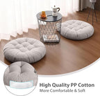 Tiita Outdoor Cushions Square Floor Pillow Thicken Tufted Seat Pad Large Floor Cushion for Yoga Meditation Living Room