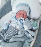 Realistic Reborn Dolls Levi - 18 Inch Lifelike Sleeping Baby Boy That Look Real Soft Cloth Body Newborn Baby Dolls Poseable Advanced Painted with Gift Box Set for Kids Age 3+