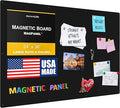 24"x36" - Magnetic Board - Memo & Vision Board for Home, Office, and Classroom - Magnet Board for Kids - Pre-drilled Mounting Screws Included