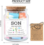 NewEleven Valentines Day Gifts For Son - Christian Easter Gifts for Young Men or Teen Boys - Meaningful Presents For Sons, Kids - Christian Gift For Sons From Mom, Dad - Bible Verse Jar