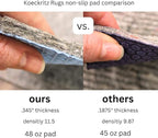 KOECKRITZ RugLock 8'10" x 11'10" Rug Pad – Non-Slip Felt & Rubber Dual Surface Rug Gripper, 0.345" Thick Cushion, Strong Grip Floor Protection, Safe for All Floors