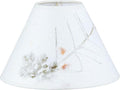 Aspen Creative 56039, Hardback Empire Transitional UNO Lamp Shade, Lace White with Petal Paper, 4" Top x 10" Bottom x 7" Slant, Slip UNO 33mm