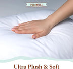 Pillowflex Synthetic Down Pillow Insert - 14x24 Down Alternative Pillow, Ultra Soft, Large Rectangle, Lumbar, Travel, Neck, Sleeping Pillow - 1 Decorative Pillow Form