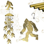 Bigfoot Wind Chimes Outdoor, Big Foot Sasquatch Gifts, Metal Wind Chimes for Outside Memorial Windchimes for Men/Women/Dad/Grandpa Birthday Gift for Outdoor/Indoors Porch, Yard, Garden Decorations