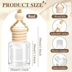 AROIC Car Air Freshener, 18 Pack Long Lasting Hanging Car Air Freshener Diffuser Set for Women & Men, 6 Scents Essential Oil Vehicle Aroma Fragrance Valentines Day Gift (8ml Each)