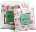 12 Pack Large Sakura Scented Sachets – Hanging Closet & Drawer Deodorizer & Air Freshener, Long-Lasting Aroma