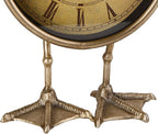 NIKKY HOME Vintage Gold Table Top Clock, Cute Duck Paw Silent Shelf Desk Clock Battery Operated Rustic Design, Home Decor for Living Room, Bedroom, Bedside