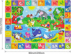 Baby Play Mat for Floor, Non-Slip Playmat for Toddlers & Infants, Extra Thick Large Padded Educational ABC Kids Rug for Crawling & Playing Super Soft Plush Surface to Keep Safe(60"x80")