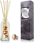 Urban Naturals Bay Rum & Sandalwood Reed Diffuser Scent Sticks Gift Set | Powdery Bay Rum, Sandalwood, Earthy Patchouli & Musk | A Bold, Spicy, Masculine Scent | Smells Like an Old Time Barber Shop