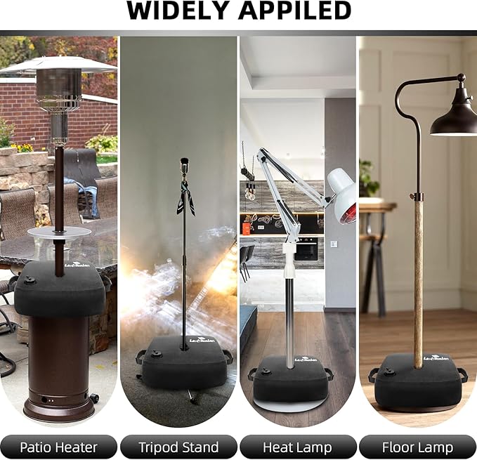 LadyRosian Umbrella Base Weight Heavy Duty Water Weight Bag Side Slot Opening for Cantilever Patio Umbrella, Fits Any Offset