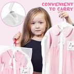 14 Pcs Garment Bags for Dance Costumes Clear PVC with Zippers 24 x 50 Inch Suits Bag with Pockets Dance Costume Organizer Carrier for Storage Cover for Adult(Fully Transparent White,Classic)