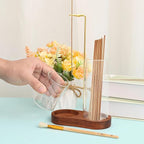 2 in 1 Incense & Candle Holder, Hanging Incense Burner, Incense Holders and Burners, Fragrance Holder Organizer with Ash Catcher for Meditation Yoga Spa Home Decor (Vintage Color)